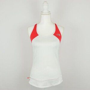 The North Face VaporWick Women's Small White Red Racerback Activewear Tank Top